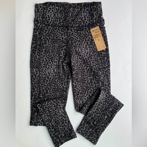 Marissa Olivia Leggings / Color Grey, Black & Leopard - Picture 2 of 8